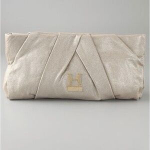 Halston Heritage Gold Alice Clutch